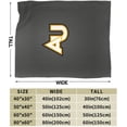 thumbnail image 3 of Adelphi University Logo Fleece Blanket, Very Soft Microfiber Flannel Blanket for Couch Warm and Cozy for All Seasons, Black, 3 of 6