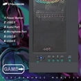 thumbnail image 4 of STGAubron Gaming PC Computer Desktop, Radeon RX 560 4G Graphics, Intel Core I3-10105F 3.7 up to 4.4Ghz, 16G DDR4 Ram, 512G Ssd, 600M Wifi, Bt 5.0, RGB Fan x 4, RGB Mouse Pad, Windows 11 Home, 4 of 6