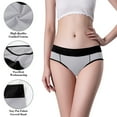 thumbnail image 4 of Lmnyox 4 Pack High Waist Underwear for Women Plus Size Full Coverage Briefs Breathable No Show Panties, 4 of 7