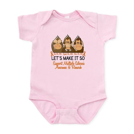 

CafePress - See Speak Hear No MS 2 Infant Bodysuit - Baby Light Bodysuit Size Newborn - 24 Months