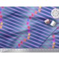 thumbnail image 3 of Soimoi Purple Cotton Duck Fabric Floral Dot & Stripe Print Fabric by the Yard 42 Inch Wide, 3 of 3
