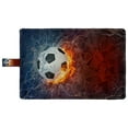 thumbnail image 4 of ABPHQTO Soccer Ball Fire Water Lightening Around Polygonal Book Cover Book Protector Book Sleeve Book Pouch Book Bag 6x9 inch, 4 of 4