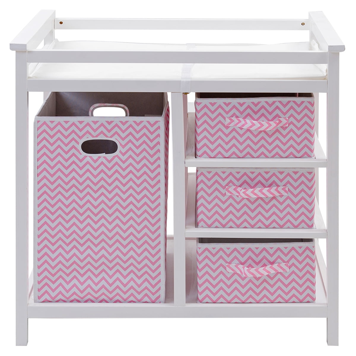 Topbuy Storage Hamper Infant Baby Changing Table Removable Diaper