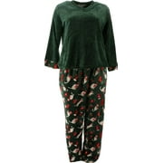 Warm Cozy Plus V-Neck Pajama Set Women's 722-479