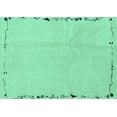 thumbnail image 1 of Ahgly Company Indoor Rectangle Solid Turquoise Blue Modern Area Rugs, 7' x 9', 1 of 4