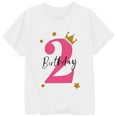 thumbnail image 3 of Tiijoy Big Girls 2Nd Birthday T-Shirt Letter Print Short Sleeve T Shirt, Sizes 10-11, 3 of 3