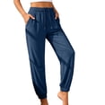 thumbnail image 2 of YTCAMLO Waterproof Joggers for Women Athletic Lightweight Elastic Waist Workout Pants with Drawstring Quick Dry Running Hiking Pants, 2 of 9
