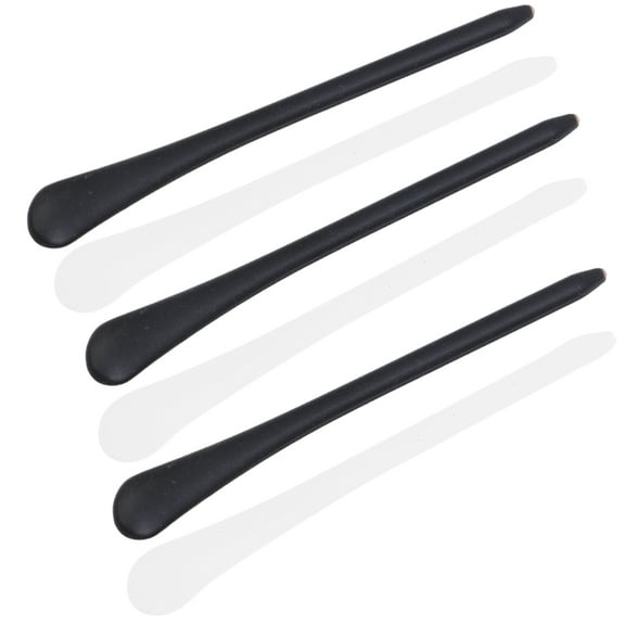 GOOHOCHY 12 Pairs Glasses Leg Cover Anti-slip Silicone Black Temple Tips Sleeve for Work