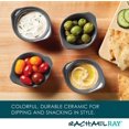 thumbnail image 3 of Rachael Ray Solid Glaze Ceramics Round Ramekins/Dipping Cup Set, 4 Piece, Gray, 3 of 8