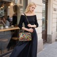 thumbnail image 5 of FORMRS Women Crossbody Purse with Chain Strap Vegan Leather Shoulder Handbag, Vibrant Flowers, 5 of 7