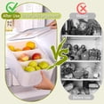 thumbnail image 3 of 2 Pack Fruit Storage Containers for Fridge, 3 & 6 Compartment Fruit Containers with Colanders & Leakproof Lids, BPA-Free, Keep Fruits, Vegetables, Berry, Meat Fresh Longer, 3 of 9