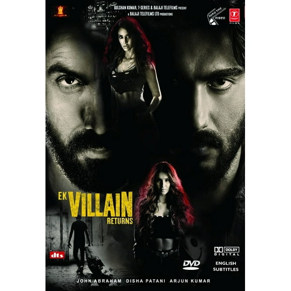Ek Villain Returns Hindi Movie - Film DVD -English Subtitles(NTSC)