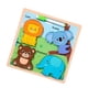 thumbnail image 3 of Rompecabezas de madera Forma de tablero de dibujo Juego de doble cara Actividades de aprendizaje educativo Multifuncional para de 1 a 3 años , animales Salvador Rompecabezas, 3 of 9