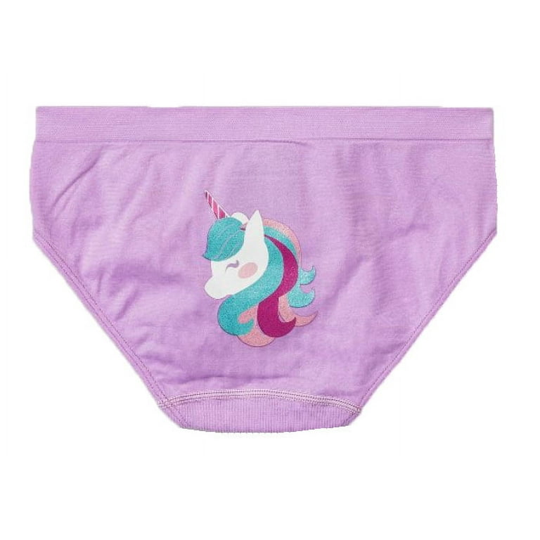Girl's Unicorn 5 Pack Seamless Hipster Panties - X-Large 14/16 
