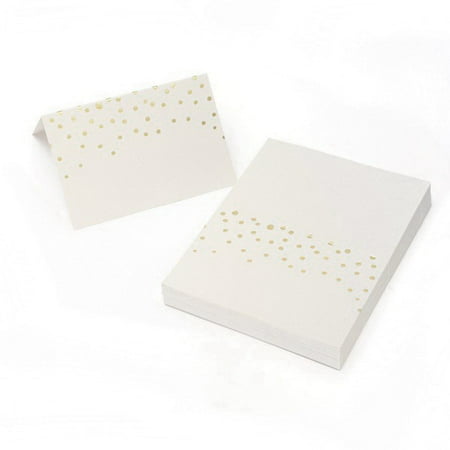 Damask Place Card - Gartner Studios 12687 Gold Foil Dots Place Cards 50CT