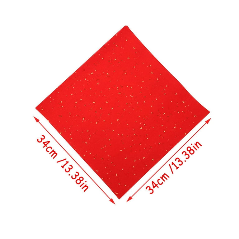 50sheets Paper-cut Children's Handmade Large Red Paper A4 Double-sided Xuan  Paper Fu Character Square Small Red Paper Chinese Style Special Window  Paper Red Copy Paper Printing Paper - Office & School Supplies 