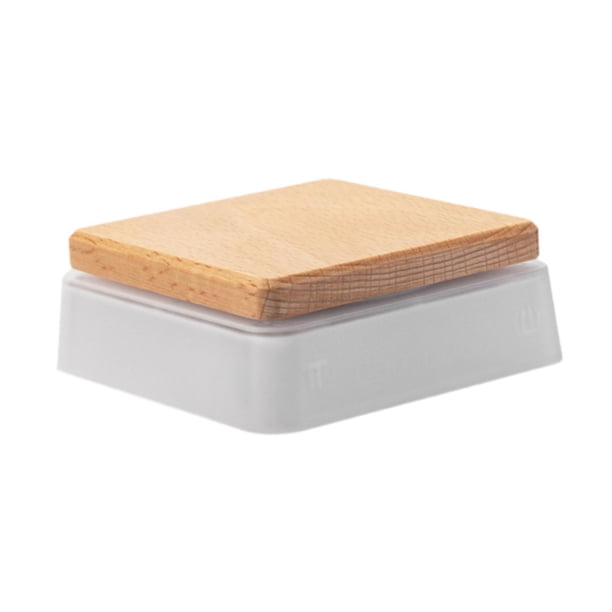 Báscula digital no impermeable con temporizador, pantalla LED, báscula para espresso, báscula de cocina Blanco
