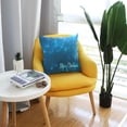 thumbnail image 6 of GZHJMY Blue Christmas Snowflake Throw Pillow Cover 18 x 18 Inch, Soft Square Cushion Case for Home Couch Sofa Bedroom Car Farmhouse Decor Home Decor, 6 of 7
