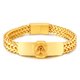 thumbnail image 1 of Pulsera para hombre de acero inoxidable con acabado dorado, 1 of 4