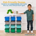 thumbnail image 4 of ECR4Kids 4-Tier Storage Rack with 12 Cubby Bins, 4x3, Multipurpose Organization, Contemporary, 4 of 9