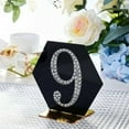 thumbnail image 7 of Efavormart 4" Number 9 Silver Self-Adhesive Rhinestone Number Stickers for DIY Crafts, Handicraft Art, Graduation Cap Decorations Birthday Party, Wedding Alpha-Numeric stickers, 7 of 7