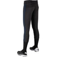 thumbnail image 3 of TOURNAMENT w/Pipe Softball Pant - BLACK,ROYALPIPE - M, 3 of 8