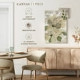 thumbnail image 5 of Elephant Stock White On White Floral Sage Wall Art - Vertical Canvas Wall Art - Living Room Wall Decor - Floral And Botanical Canvas - Green And Gray Decor By Silvia Vassileva - 20" x 30", 5 of 8
