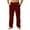Wine_001, variant on Domuza Men's Plush Warm Pajama Pants Soft Comfy Fleece Loose Fit Elastic Waist Pjs Trousers Fall Winter Solid Color Wide Leg Lounge Sleepwear Dark Green 2XL
