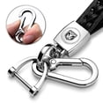 thumbnail image 2 of RAM in White Braided Rope Style Genuine Leather Chrome Hook Key Chain, 2 of 7