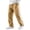 68#Camel, variant on Mens Straight Leg Athletic Sweatpants Side Color Block Stripe Elastic Drawstring Waist Casual Daily Pants XL
