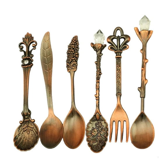 YIEMEEN for Creative European Style Dessert Spoon Set for Stirring Mixing for Party 3 Co