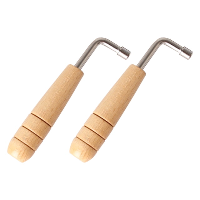 QUMIIRITY 2pcs Professional Tone Tuning Wrench With Handle Durable Instrument Wrench Accessory For Lyre Harp Tuning
