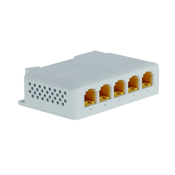 5-Port POE Extender for Seamless Network Integration, Supports Cat5e/6/6e Cables, Ensures Stable Data and Power Transmission