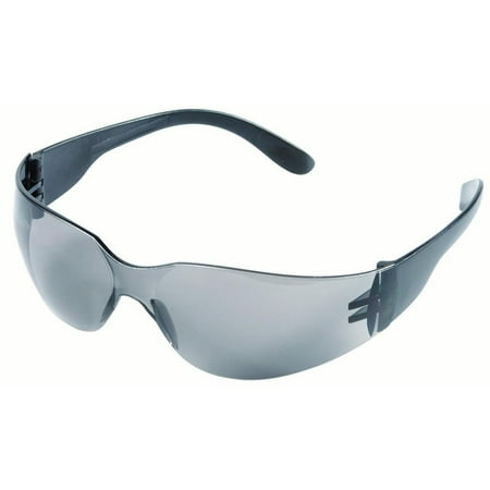 Crews Klondike Protective Eyewear - Wraparound Eyewear Safety Glasses, Protective Polycarbonate Smoked Lens 12 Pieces