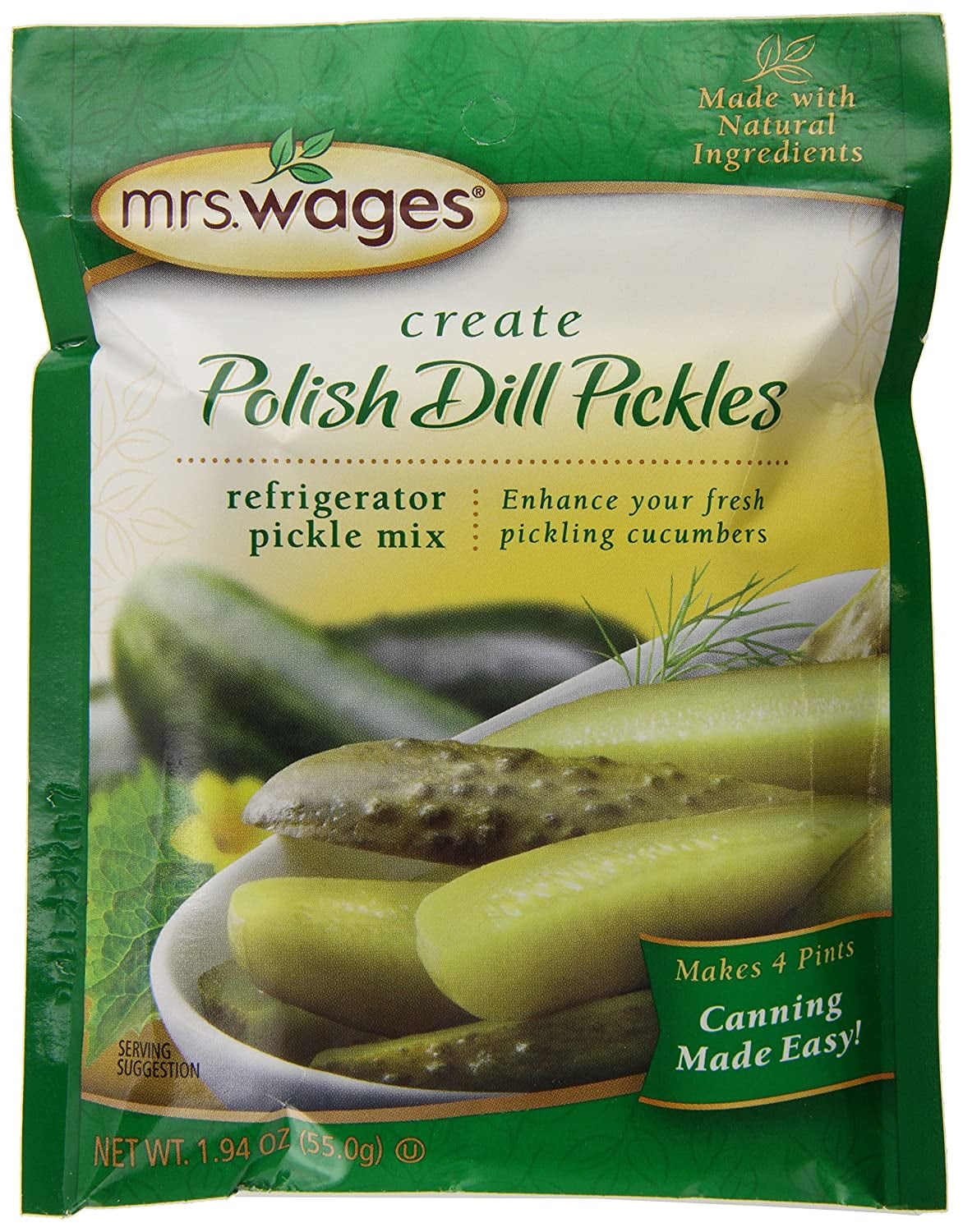 Mrs. Wages Polish Dill Pickles Refrigerator Mix (Value Pack Of 12