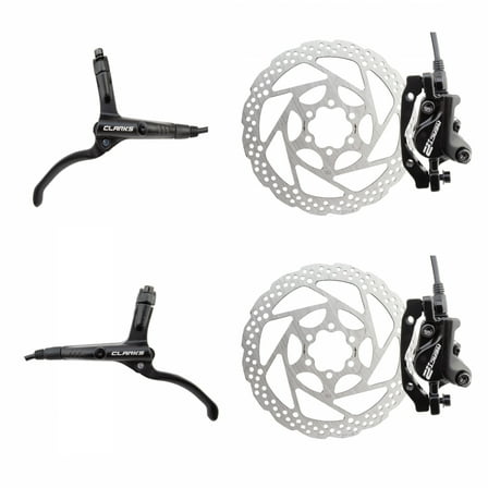 Clarks React 2 Hydraulic Disc Brake Kit Pair Post/IS Mount 160mm Mineral Oil