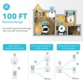 thumbnail image 4 of HBN Remote Control Outlet with 100FT RF Signal, Wireless On Off Switch Plug for Household Appliances, Battery Included, 15A/1875W(3 Outlets + 1 Remote), 4 of 7