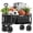 Black - Pocket, variant on Qunler 560lbs Collapsible Folding Wagon, Big Bucket Beach Cart, Heavy Duty Large Capacity Garden Wagon with Multi-Terrain Brake Wheels for Outdoor Camping, Shopping, Sports, Grocery, Kids, Black