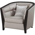 thumbnail image 1 of ACME Zemocryss Fabric Upholstered Chair with Pillow in Beige, 1 of 7