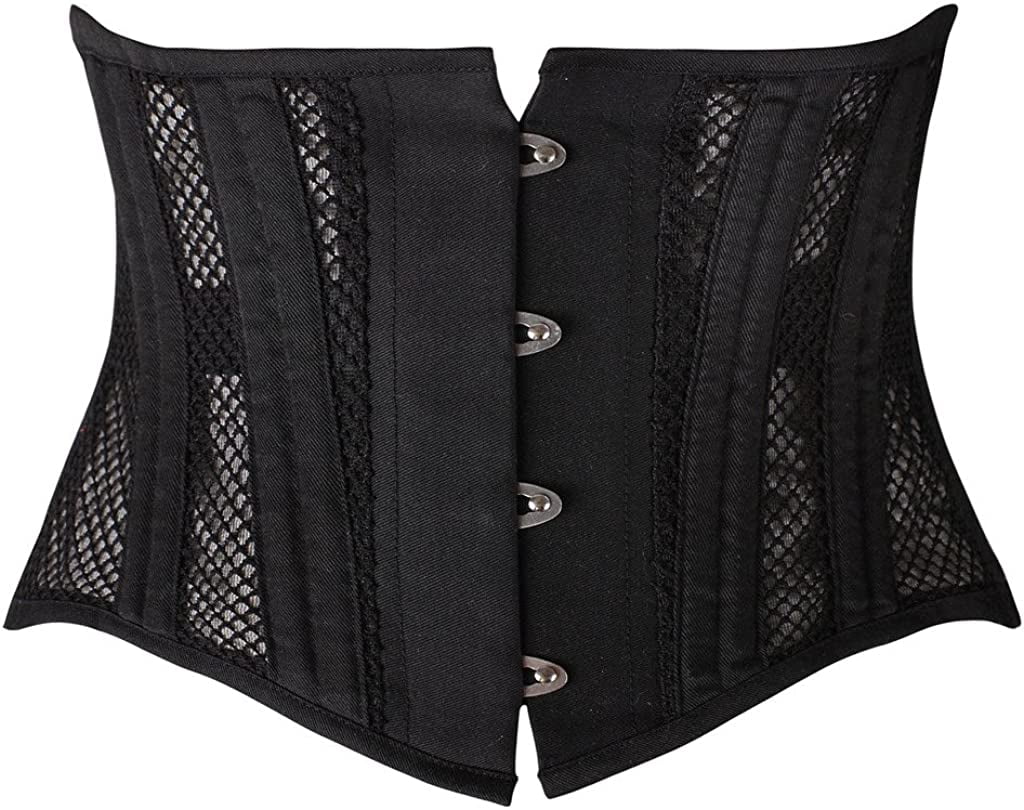 Real sheep leather waist steel-boned authentic corset pale pink waist training 