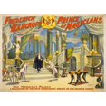 thumbnail image 2 of Strobridge and Co 14x11 Black Ornate Wood Framed Double Matted Museum Art Print Titled: Frederick Bancroft, Prince of Magicians (1895), 2 of 5