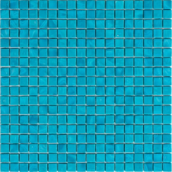 Apollo Tile Skosh 11.6 in. x 11.6 in. Glossy Dark Blue-Green Glass Mosaic Wall and Floor Tile (18.69 sq. ft./case) (20-pack)
