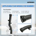 thumbnail image 4 of Engine Cooling Water Pipe w/ORing Water Pump To Thermostat Housing for Mini Cooper R R R R R Countryman R Paceman R, 4 of 9