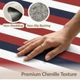 thumbnail image 6 of ODIKA Front Door Patriotic Bands Stars Traditional Rectangular Generic for Queen Size Bedroom, Under Bed, Master , Foldable Easy Care, 6 of 7