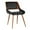 Black, variant on Panda Mid-Century Dining Chair in Walnut Finish and Brown Fabric