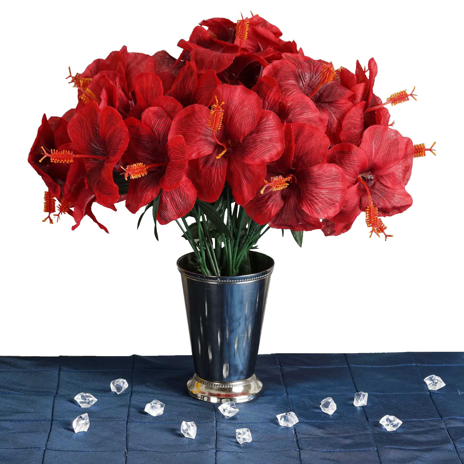 60 pcs Silk HIBISCUS Flowers for Wedding Bouquets Centerpieces Arrangements SALE 