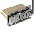 thumbnail image 5 of Musiclily Ultra 56mm(2-7/32 inch) American Vintage Style 6-Screw ST Tremolo Bridge with Modern Brass Saddles 42mm Solid Brass Block Push-In Arm for Strat Style Electric Guitar, Chrome, 5 of 5