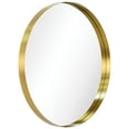 thumbnail image 3 of Empire Art Direct Ultra 30" Round Wall Mirror in Brushed Gold with Stainless Steel Frame, 3 of 11