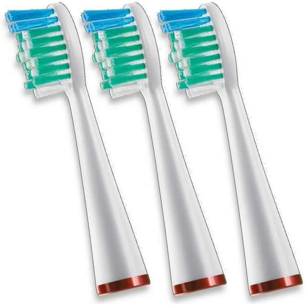 Waterpik Sonic Toothbrush Sensonic Brush Heads 3 ea