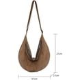 thumbnail image 7 of CoCopeaunts Vintage Hobo Bag for Women Men Corduroy Crossbody Shoulder Bag Large Capacity Crossbody Bags School Commuting Handbag, 7 of 7